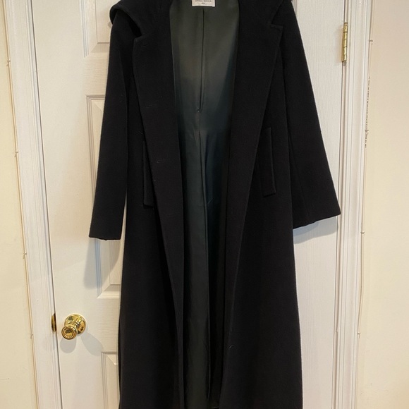 Cinzia Rocca Icons Elegant Dark Trench Coat - Picture 1 of 5